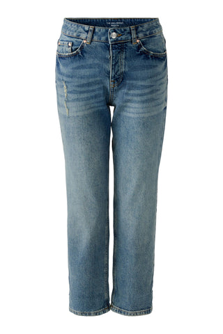 Jeans THE GIRLFRIEND Straight Fit, cropped