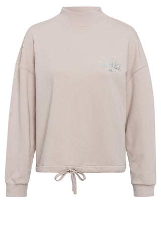 Sweatshirt mit Tunnelzug und Band am Saum