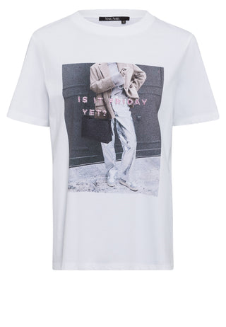 T-Shirt mit Fotoprint und Dekostick