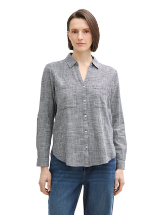 Bluse mit Brusttaschen