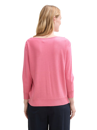 Strickpullover mit U-Boot-Ausschnitt