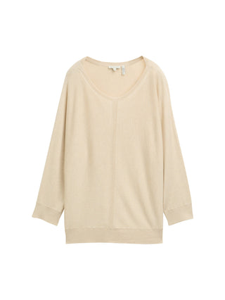 Strickpullover mit U-Boot-Ausschnitt