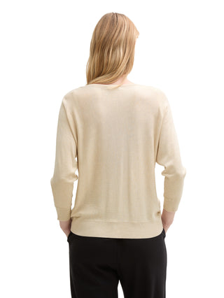 Strickpullover mit U-Boot-Ausschnitt