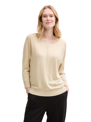 Strickpullover mit U-Boot-Ausschnitt