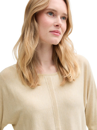 Strickpullover mit U-Boot-Ausschnitt