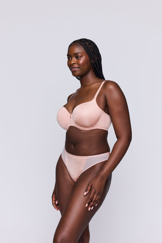 VENNERA Dusty Pink Unterlegter BH Herzform