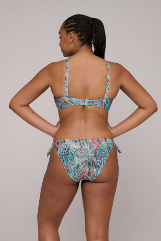 RIYAD Turquoise Seas Bikini Hüftslip mit Schnüren