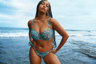 RIYAD Turquoise Seas Bikini Hüftslip mit Schnüren