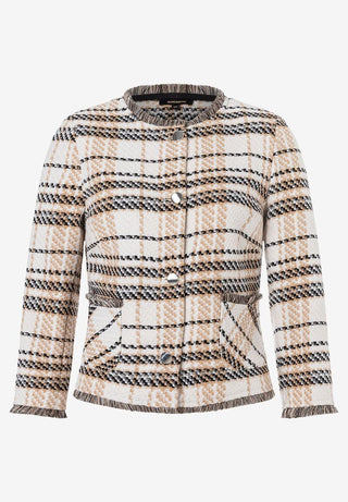 Bouclé Jacke  kariert  Frühjahrs-Kollektion