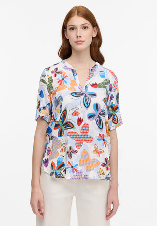 Bluse Viskose Kurzarm