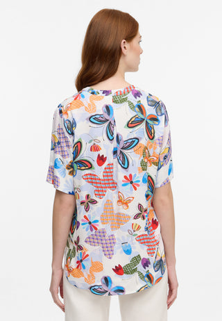 Bluse Viskose Kurzarm