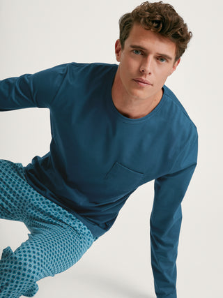 HERREN Pyjama, legion blue