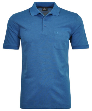 Softknit-Polo mit Brusttasche, kurzarm