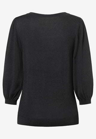 Pullover  3/4 Arm  schwarz  Frühjahrs-Kollektion
