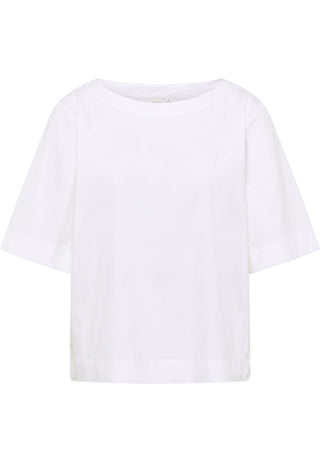 Signature Shirt Bluse Popeline Kurzarm