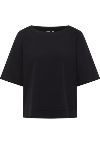 Signature Shirt Bluse Popeline Kurzarm