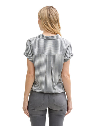 Loose Fit Bluse mit Streifenmuster