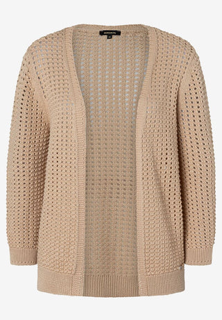Ajour-Cardigan  cork beige  Frühjahrs-Kollektion