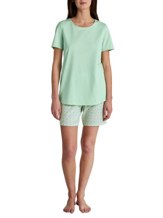 DAMEN Pyjama kurz, soft green