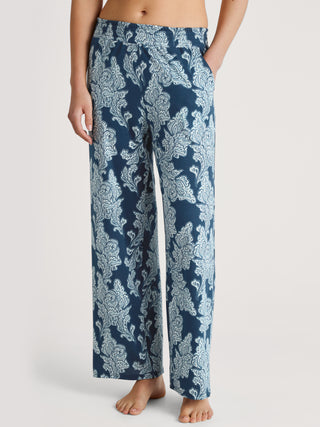 DAMEN Hose, deep dive petrol