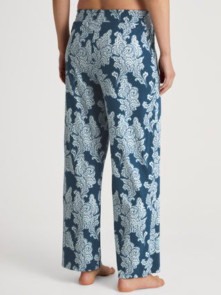DAMEN Hose, deep dive petrol