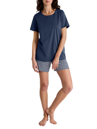 DAMEN Pyjama kurz, peacoat blue