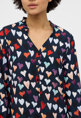 Bluse Viskose 3/4-Arm
