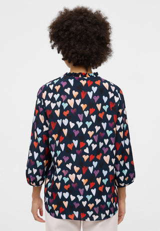 Bluse Viskose 3/4-Arm