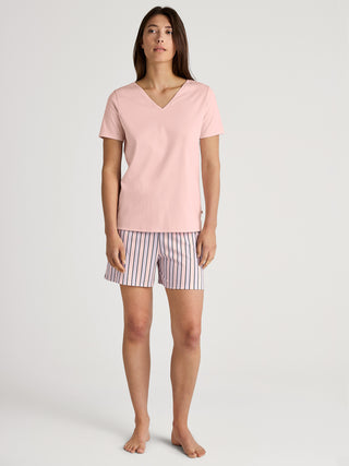 DAMEN Shirt kurzarm, pearl blush