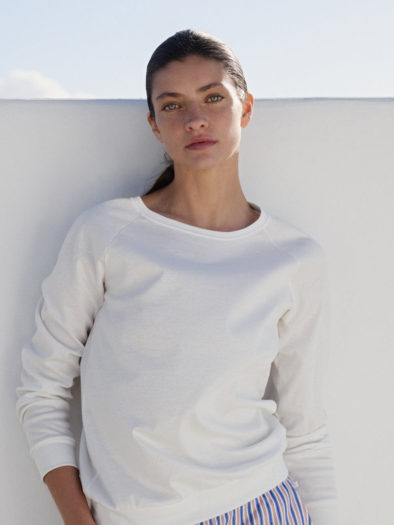 DAMEN Shirt langarm, star white
