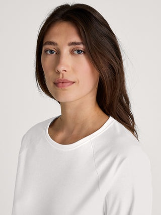 DAMEN Shirt langarm, star white