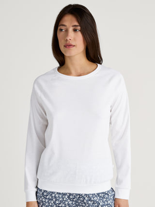 DAMEN Shirt langarm, star white