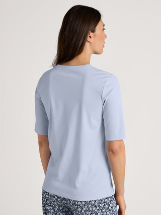 DAMEN Shirt kurzarm, harmony blue