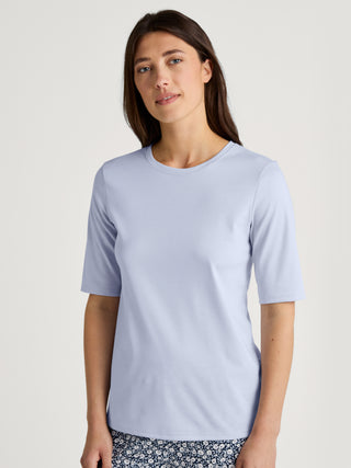 DAMEN Shirt kurzarm, harmony blue