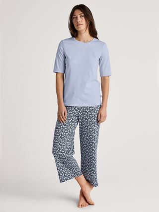 DAMEN Shirt kurzarm, harmony blue