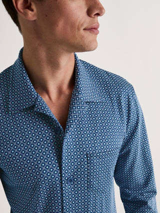 HERREN Pyjama, pottery blue