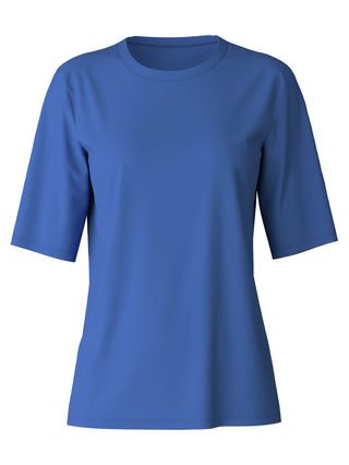 DAMEN Shirt kurzarm, dazzling blue