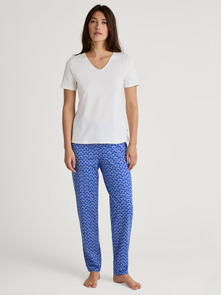 DAMEN Shirt kurzarm, star white