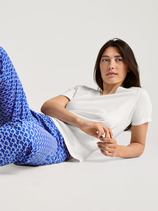 DAMEN Shirt kurzarm, star white