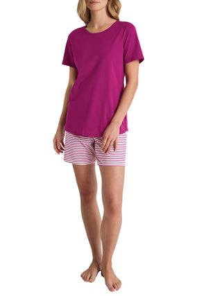 DAMEN Pyjama kurz, orchid flower