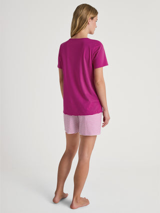 DAMEN Pyjama kurz, orchid flower
