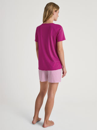 DAMEN Pyjama kurz, orchid flower