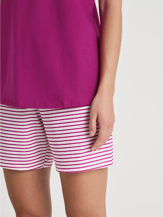 DAMEN Pyjama kurz, orchid flower