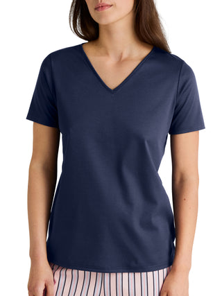 DAMEN Shirt kurzarm, peacoat blue