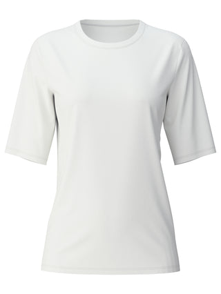 DAMEN Shirt kurzarm, star white