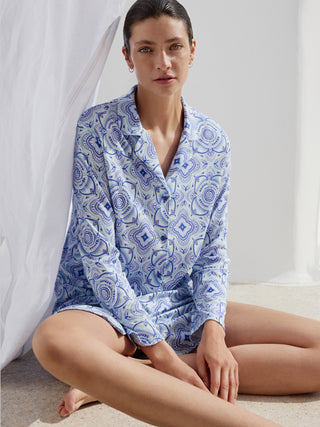 DAMEN Sleepshirt, dazzling blue