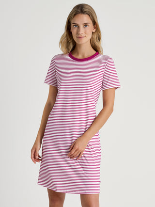 DAMEN Sleepshirt, orchid flower