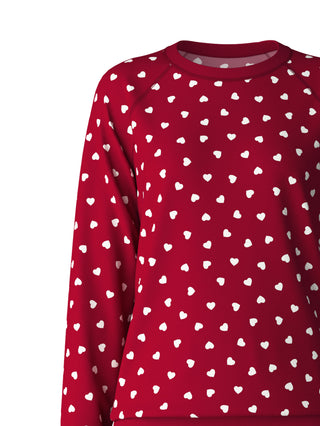 DAMEN Pyjama mit Bündchen, rio red