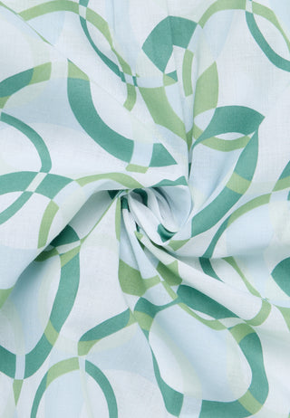 Bluse Leinwandgewebe Kurzarm
