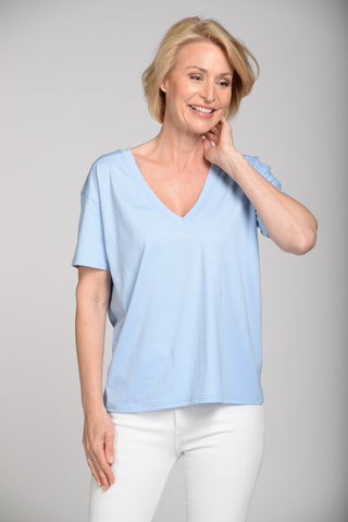 V-Shirt, 1/2 Arm, uni